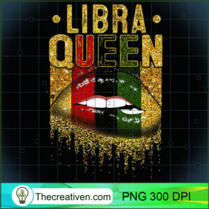 Womens Libra Queen African Black Girl Lips Gold Premium Png Afro Women