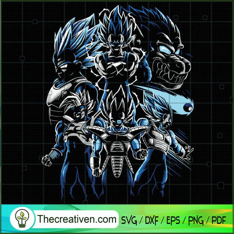 Super Saiyan Blue Svg Majin Vegeta Svg Great Ape Vegeta Svg Dragon