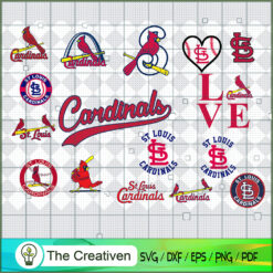 St. Louis Cardinals SVG PNG EPS DXF – Baseball Lovers Cricut Cameo File Silhouette Art , Baseball SVG , MLB SVG