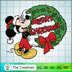 Mickey Merry Christmas SVG , Disney Christmas SVG , Disney Mickey SVG, Funny Mickey SVG