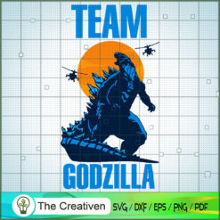 Team Godzilla SVG P3 , Godzilla Silhouette, Godzilla Cut File, Godzilla Vector, Monster SVG
