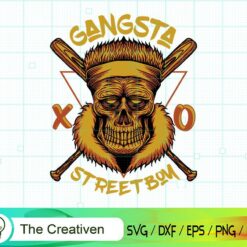 Skull Gangsta Street Boy SVG, Skull Gangsta Street Boy Digital File, Skull SVG