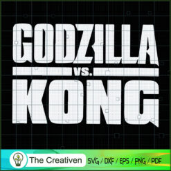 Godzilla vs Kong SVG , Godzilla Silhouette, Godzilla Cut File, Godzilla Vector, Kong SVG