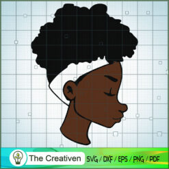 Black Woman Afro SVG, Black Woman SVG, Afro Girl SVG