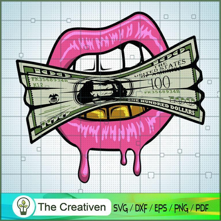 Sexy Lips Bite Money Dollar Svg Dripping Lips Svg Cash The Best Porn