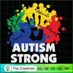Autism Love Advocate Educate Support SVG , Autism Awareness SVG , Love Autism SVG