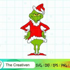 Grinch Christmas Clothes SVG , Grinch SVG, Christmas Tree SVG, Merry Christmas SVG