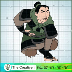 Li Shang Injury SVG, Mulan Characters SVG, Disney Movie SVG, Cartoon SVG