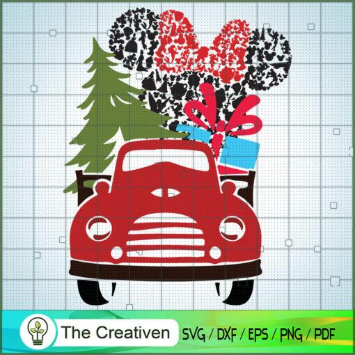 13 Christmas car minnie silhouette copy