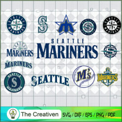Seattle Mariners SVG PNG EPS DXF – Baseball Lovers Cricut Cameo File Silhouette Art , Baseball SVG , MLB SVG