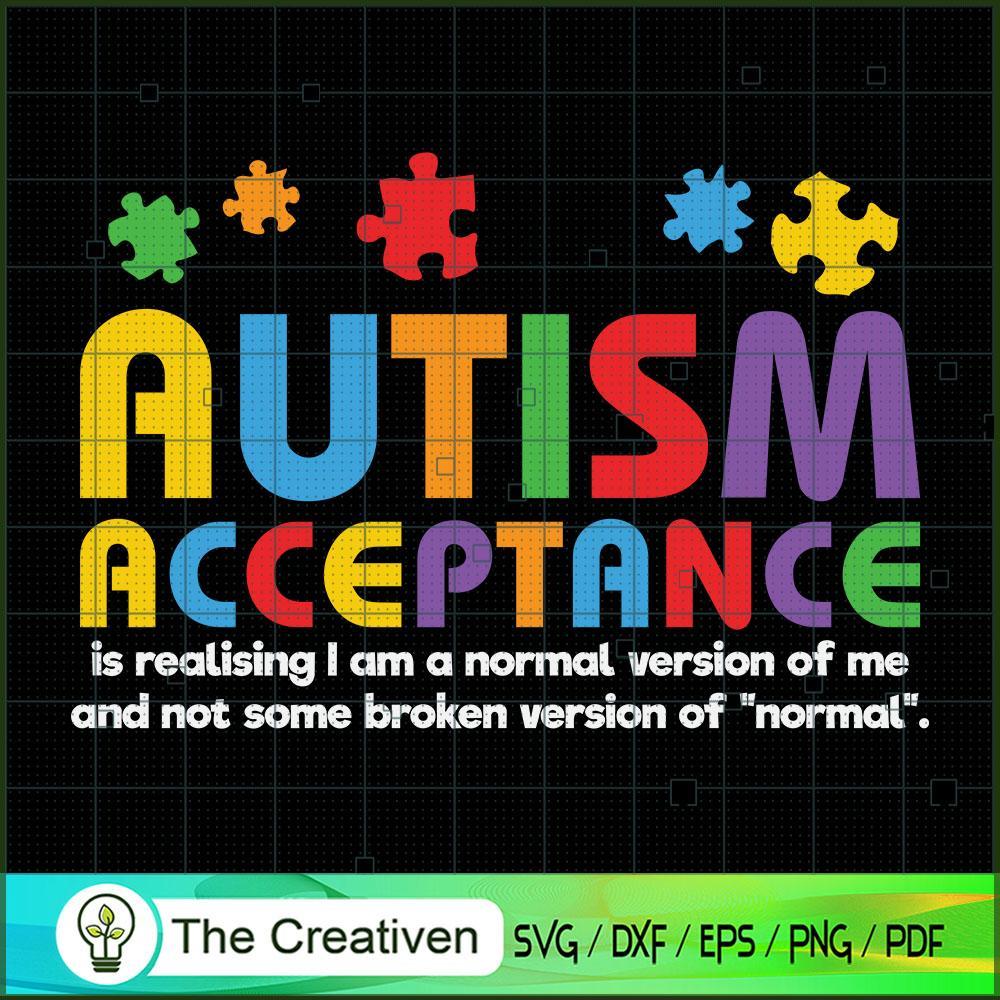Autism Acceptance Autism Awareness SVG, Autism Awareness SVG, Puzzle ...