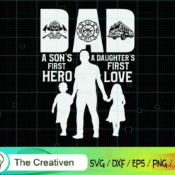 Firefighter Dad First Love First Hero SVG , Fireman Flag SVG, Firefighter American Flag SVG, Fire Department Flag SVG, Axe Fire Hydrant SVG