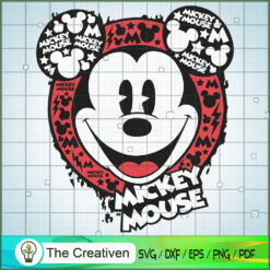 Mickey Mouse Head Cartoon SVG, Mickey SVG, Cartoon SVG, Disney SVG