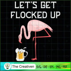 Flamingo Drinking Beer Funny Flamingo SVG, Animal Lover SVG, Flamingo SVG