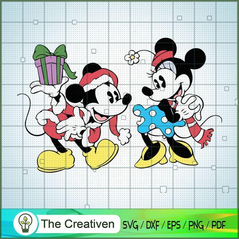 Mickey And Minnie SVG , Disney Christmas SVG , Disney Mickey SVG, Funny ...