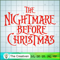 The Nightmare Before Christmas Logo SVG, Disney Halloween SVG, Nightmare Before Christmas SVG