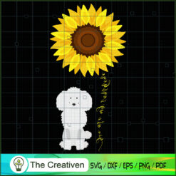 Poodle Dog Hippie Sunflower SVG, Poodle Dog SVG,Peace Love SVG, Hippie Soul SVG