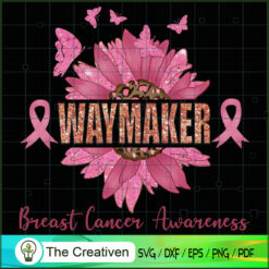 Breast Cancer Pink Sunflower SVG, Pinky SVG , Breast Cancer Awareness SVG, Cancer SVG , Cancer Ribbon SVG