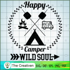Happy Camper SVG, Camping SVG, Adventure SVG, Love Camper SVG, Travel SVG