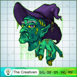 Trick or Treat Old Green Witch Halloween SVG , Halloween SVG , Trick or Treat SVG