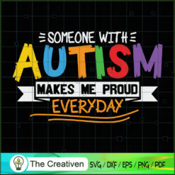 God Created Autism Offset Boring People SVG, Autism Awareness SVG, Puzzle Piece SVG