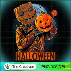 Halloween Masked Scarecrow Man Carrying Pumpkin PNG, Pumpkin PNG, Halloween PNG, Horror PNG