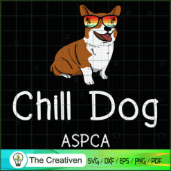 ASPCA Chill Dog SVG , Dog SVG , Dog Silhouette