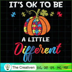 Halloween Autism Pumpkin Different SVG , Happy Halloween Digital File, Halloween SVG