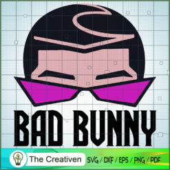 Bad Bunny Face SVG, Bad Bunny SVG, Rapper SVG