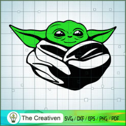 Baby Yoda Head SVG, Star Wars SVG, The Mandalorian SVG, Grogu SVG