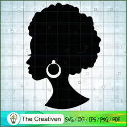 Shadow Afro Womang SVG, Africa Woman SVG, Black Woman SVG