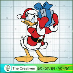 Donald Christmas Gift SVG Vol 2 , Disney Christmas SVG , Disney Mickey SVG, Funny Mickey SVG