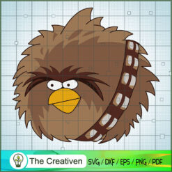 Angry Birds Star Wars Chewbacca SVG , Angry Birds Star Wars SVG , Angry Birds SVG , Star Wars SVG
