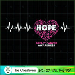 Hope to Cure Breast Cancer SVG, Pinky SVG, Breast Cancer Awareness SVG, Cancer SVG
