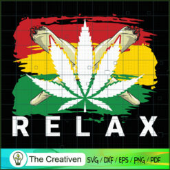 Cannabis Weed Relax SVG , Marijuana Leaf SVG, Cannabis SVG, Pot Leaf SVG, Weed SVG
