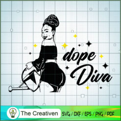 Dope Dive Woman SVG, Africa Woman SVG, Black Woman SVG