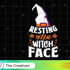 Resting Witch Face SVG, Resting Witch Face Digital File, Halloween Witch SVG