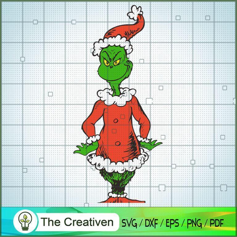 Full Body Grinch Color SVG , Grinch SVG, Christmas Tree SVG, Merry