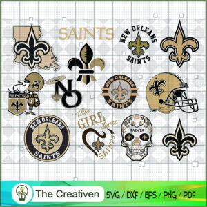 New Orleans Saints Bundle SVG, Football Svg Bundle SVG , NFL Team SVG ...