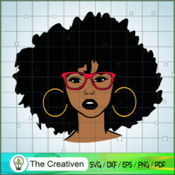 Cute Black Girl SVG, Africa Woman SVG, Black Woman SVG