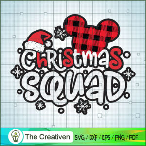 Christmas Squad Mickey SVG, Christmas SVG, Cartoon SVG, Disney SVG ...