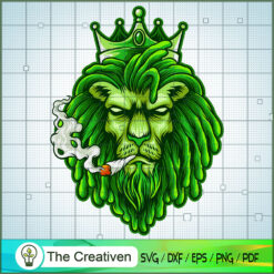 Lion King Green Weed Smoke Marijuana SVG , Marijuana Leaf SVG, Cannabis SVG, Pot Leaf SVG, Weed SVG