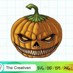 Halloween Pumpkin Skull Head SVG, Halloween Pumpkin Skull Head Digital File, Skull SVG