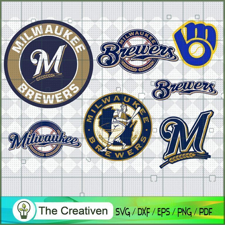 Milwaukee Brewers SVG PNG EPS DXF – Baseball Lovers Cricut Cameo File ...