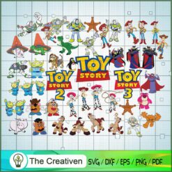 40+ Toy Story Bundle SVG, Cartoon Bundle SVG, Disney Bundle SVG