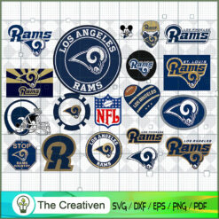 Los Angeles Rams Bundle SVG, Football Svg Bundle SVG , NFL Team SVG , Los Angeles Rams Sport SVG
