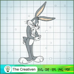 Thinking Bugs Bunny SVG, Cartoon SVG, Bugs Bunny SVG, Easter SVG