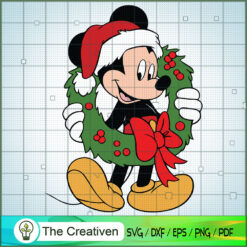 Mickey Merry Christmas SVG , Disney Christmas SVG , Disney Mickey SVG, Mickey Mouse SVG