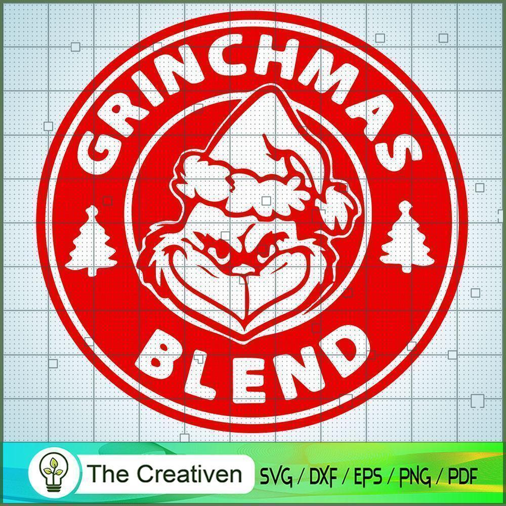 Grinchmas Blend Red SVG , Grinch Hand Wine Glass SVG, Christmas SVG