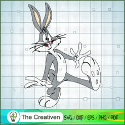 Bugs Bunny Startle SVG, Cartoon SVG, Bugs Bunny SVG, Easter SVG